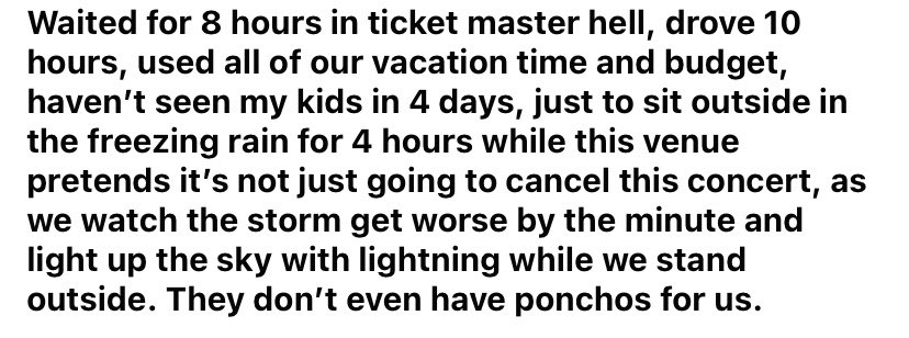 BeeBearsBipolar's tweet photo. @taylorswift13 @NissanStadium this isn’t safe. Make the right choice and cancel the show. We are literally in danger. This is insane. https://t.co/K4TGkA7myE