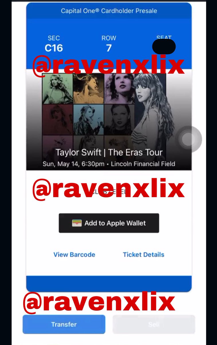 ErasTourResell's tweet photo. Selling ONE (1) CLUB LEVEL ticket to the show in Philadelphia at Lincoln Financial Field Stadium on 5/14 
💌 Selling for $284 TOTAL +G&amp;S FEE
💌 DM @ravenxlix if interested
(tickets and price have been verified) 
💌 ONLY USE PAYPAL G&amp;S‼️

🏷 Eras Tour, Taylor Swift https://t.co/n5B1RQMHqg