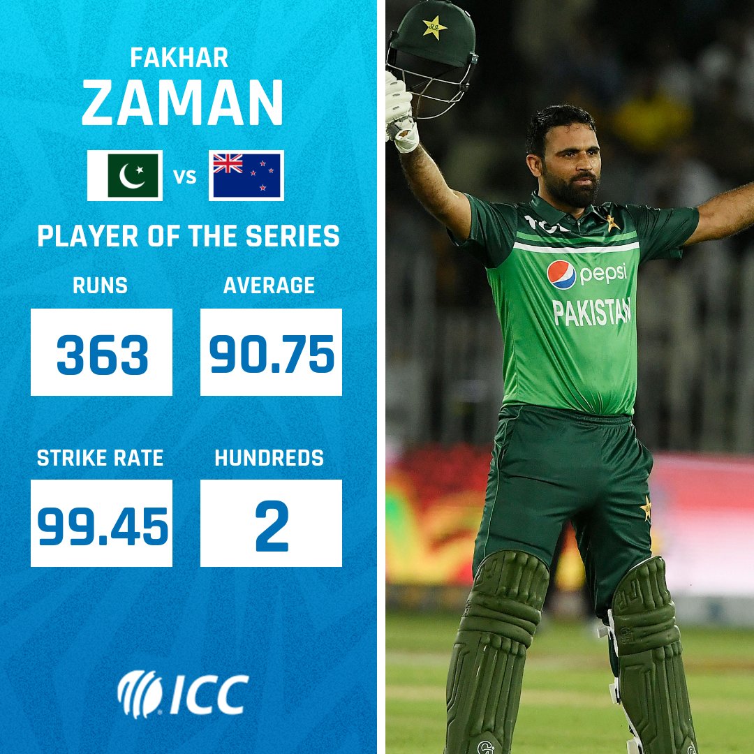 Fakhar Zaman was incredible during the #PAKvNZ ODIs 🙌