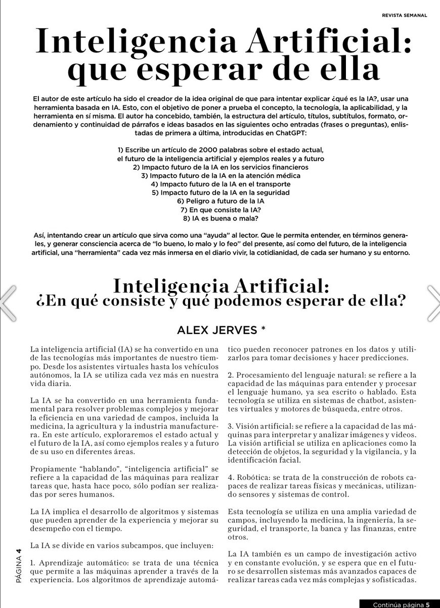 ajerves82's tweet photo. Comparto mi artículo publicado por diario La Hora de Quito “Inteligencia Artificial: que esperar de ella” 

Link:

https://t.co/2Y8cTiSJeq 

#InteligenciaArtificial #IA #ArtificialIntelligence #AI 
@InspireEcuador @lahoraecuador https://t.co/b2Dpl295vP