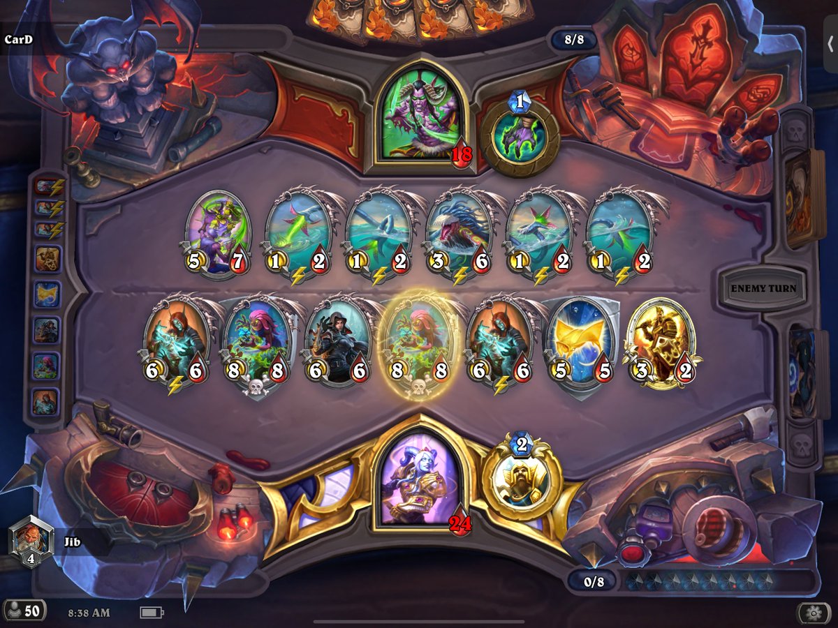 LinusFlink's tweet image. Some games are won by a smoothly constructed deck synergising and being better than the sum of its individual parts. Or, you know, you just draw and play that one card.