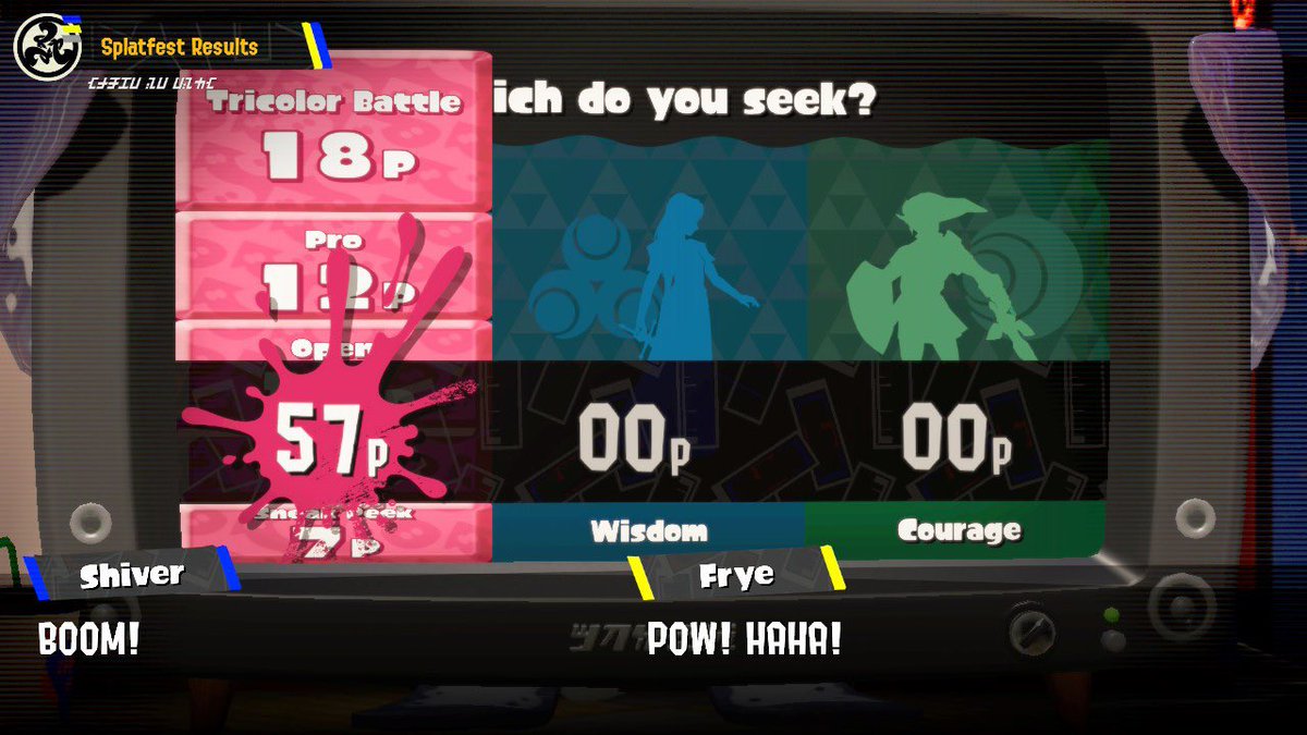 Team Power wins the Splatfest! #Splatoon3 #Zelda