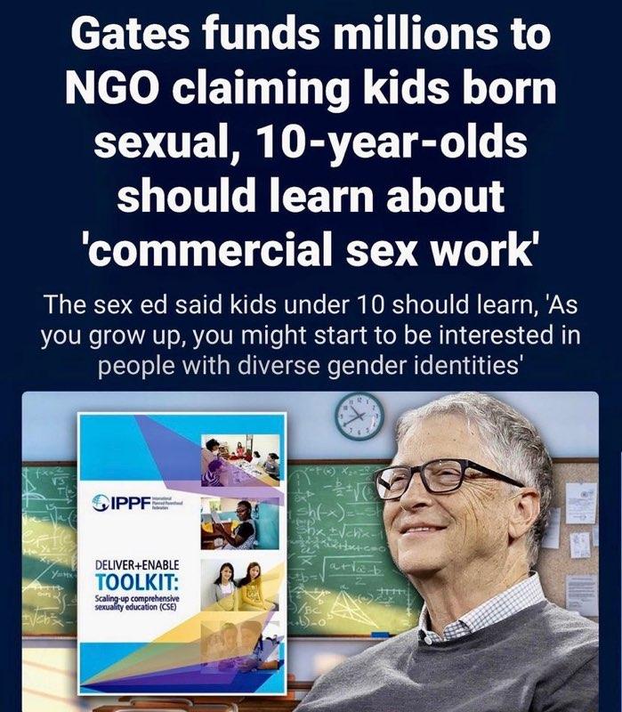 ReturnOfKappy's tweet photo. Bill Gates Thread 👇 ....Yep did some digging, and this monster may be the worst of them all...
HE will stop at nothing to destrcut society as we know it..... He's beyond sick in the head.. #WeWantAnswers #BillGates #WEF2030Agenda https://t.co/9SyHyYu6Ye