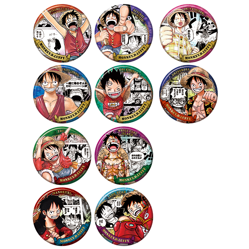 モンキー・D・ルフィ 「ワンピース 缶バッジ＆特製ホルダーコレクション 第1弾」 ☆JUMP SHOP原作新商品情報☆ 4/7(金) 缶バッジ＆特製ホルダー