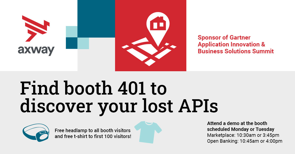 Axway's tweet image. Are you at #GartnerAPPS? So are we! Come by and say hello.