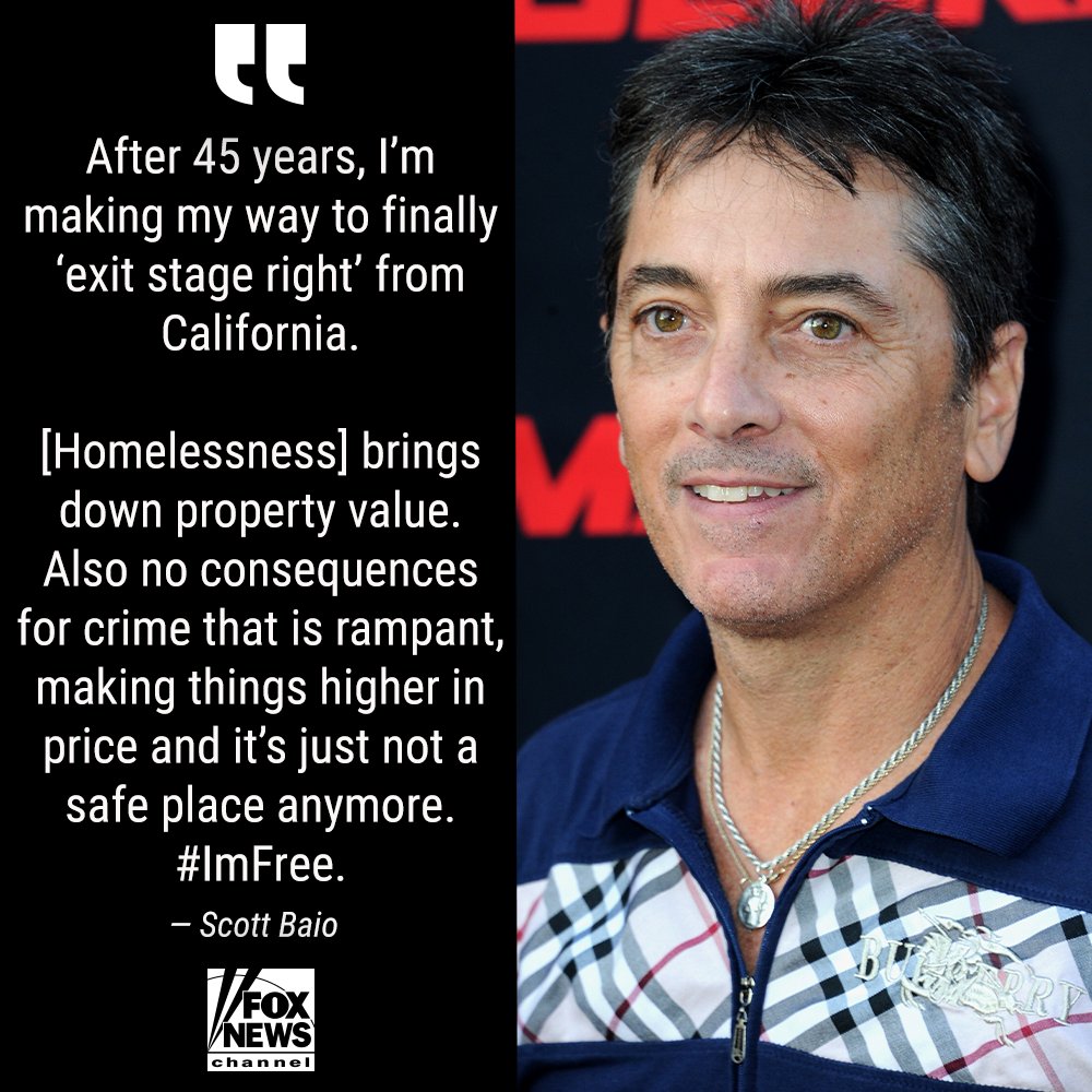 FoxNews's tweet photo. CALIFORNIA LEAVIN': 'Happy Days' star @ScottBaio makes brutally honest announcement explaining why he's leaving the Golden State after 45 years https://t.co/9ryoh4oO2f https://t.co/dZc1zncIvW