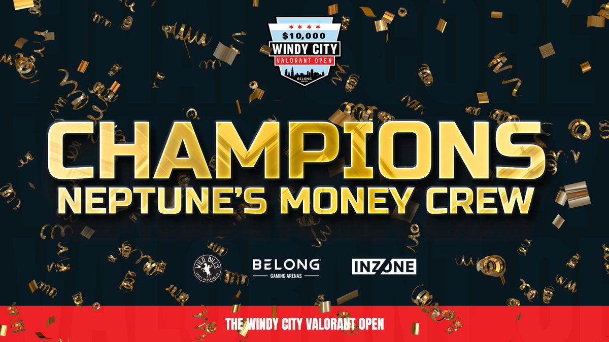 BelongArenas's tweet photo. Neptune's Money Crew are your #WCVO CHAMPS!
@dazzLeGO
@neptunensic
@Add3rTV
@Governor_Val
@shot_up
@SonyElectronics | @WildBillsSoda https://t.co/0dboIJBRvu