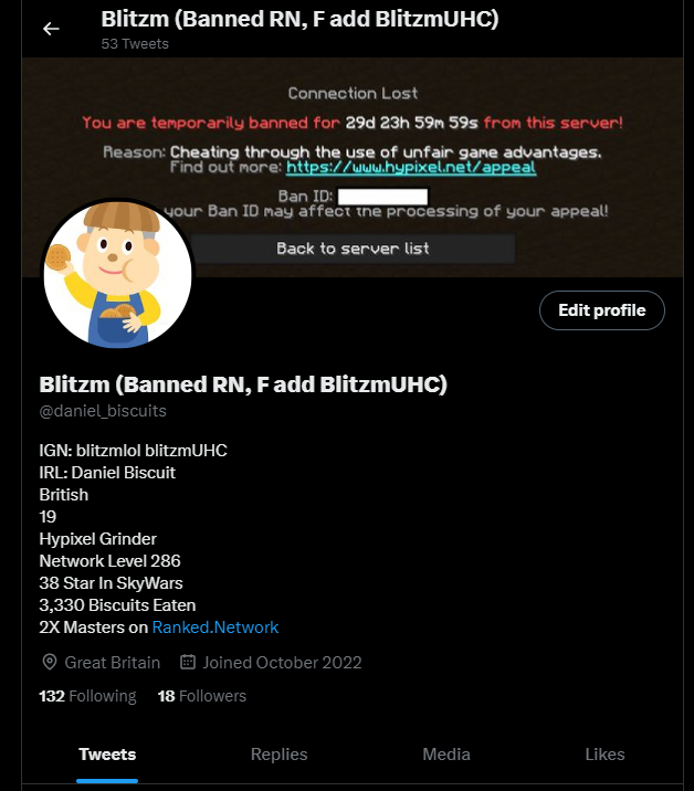 daniel_biscuits's tweet image. Updated my Twitter ACC a little bit.