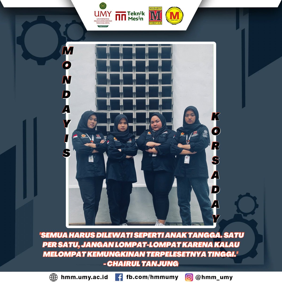 Monday Is Korsa Day!

Kalau ke kampus jangan lupa pakai korsa nya teman-teman.
Semangat kuliah nya😁