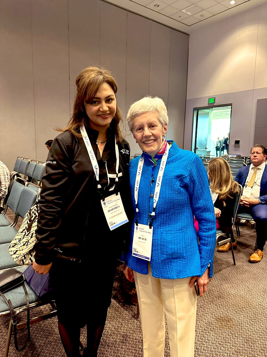 SyedaJeoffrey's tweet photo. Another outstanding day surrounded by inspirational leaders in their field #yolandacolson #AATS2023 #AATSHQ #womeninthoracic #Siddharthamukherjee https://t.co/8oijl7Lr8Y