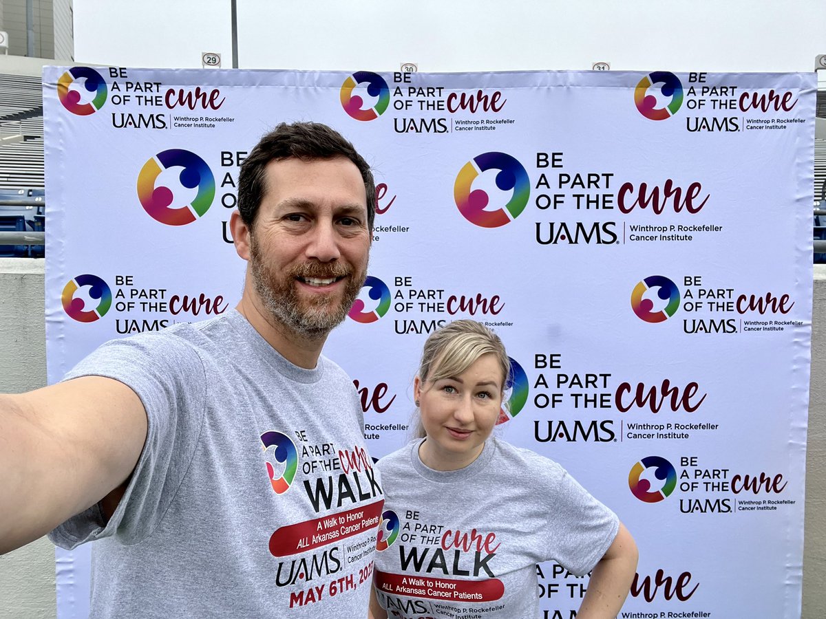 5k Walk for Cure to support research at the @uamscancer 
#bepartofthecure #cancer #LittleRock #littlerockar #fundraiser #cancerresearch @UAMS_Biochem