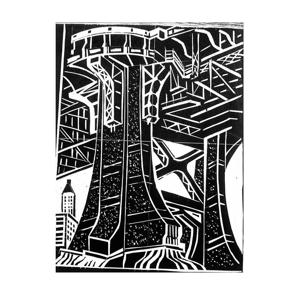 RaymondVerdagu1's tweet photo. 🔹Manhattan Bridge today Mai 2023! ( last time I was working on that same spot was 2017 ) 5 years ago #woodcuts #engraving onsite #walking by the #manhattanbridge #newyork #estampa #estampe #incisioni #gravure #printmakers #printmaking #publishedartist #arts  #raymondverdaguer https://t.co/Ki3TZ5VQHE