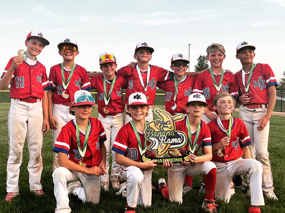 kcimpactbasball's tweet photo. #BananaRama 11UAA Champions!!! #KCImpact10U came thru again to take home the hardware! https://t.co/26387qrJHI