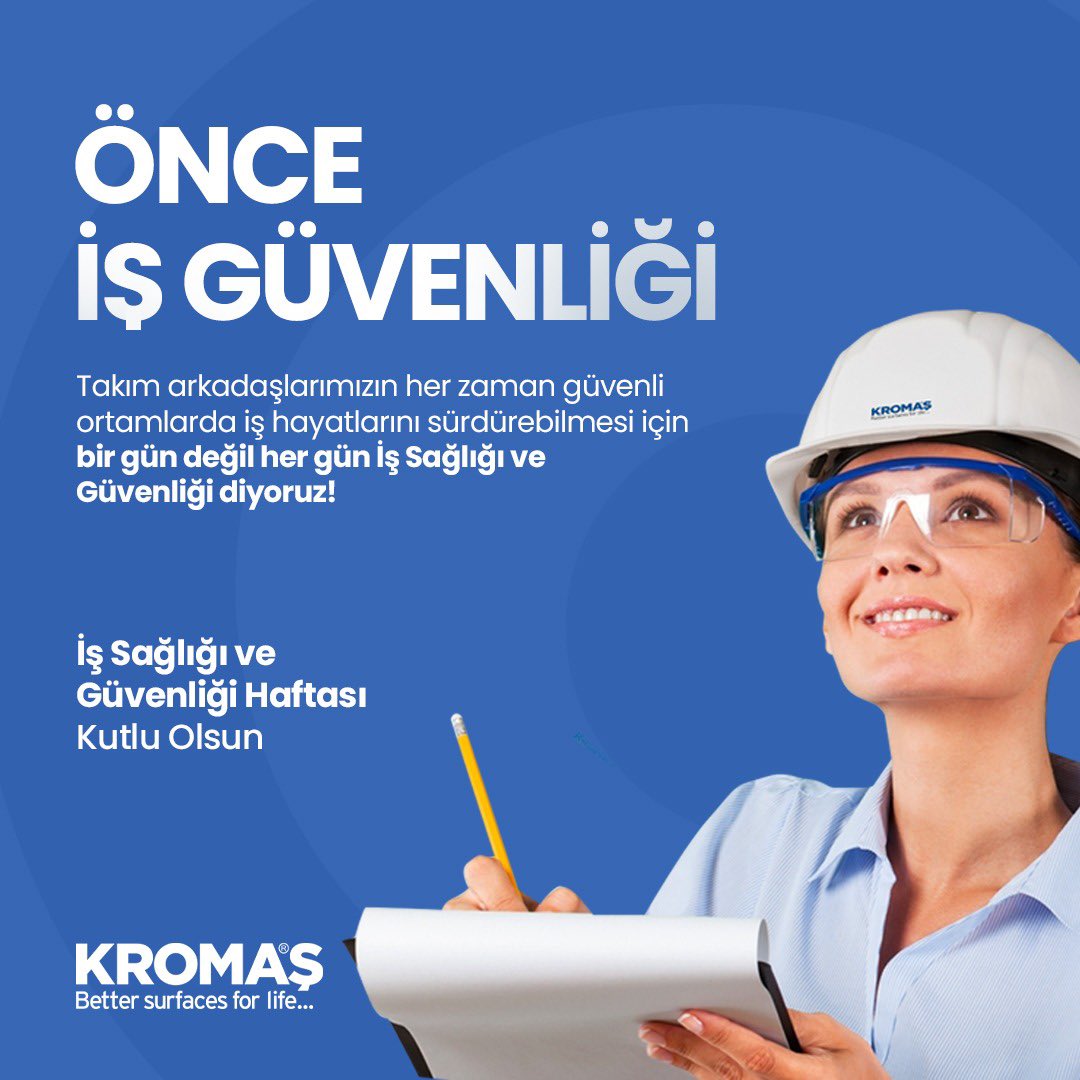 Takım arkadaşlarımızın her zaman güvenli ortamlarda iş hayatlarını sürdürebilmesi için bir gün değil her gün İş Sağlığı ve Güvenliği diyoruz!

4-10 Mayıs İş Sağlığı ve Güvenliği Haftası Kutlu Olsun!

#İşSağlığıveGüvenliğiHaftası