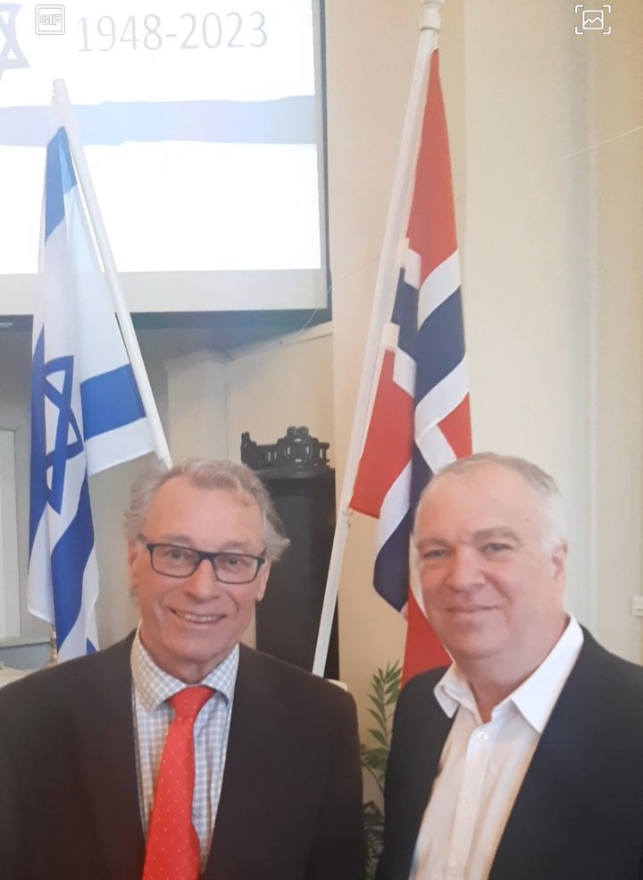 avraham_nir's tweet photo. Very touching 75 year anniversary event for #Israel's renewed Independence last night in #Hallingdal, #Norway.
Thank you all for your friendship and support. It was a moving evening 🇮🇱🇳🇴 https://t.co/dzkDJTqxXX