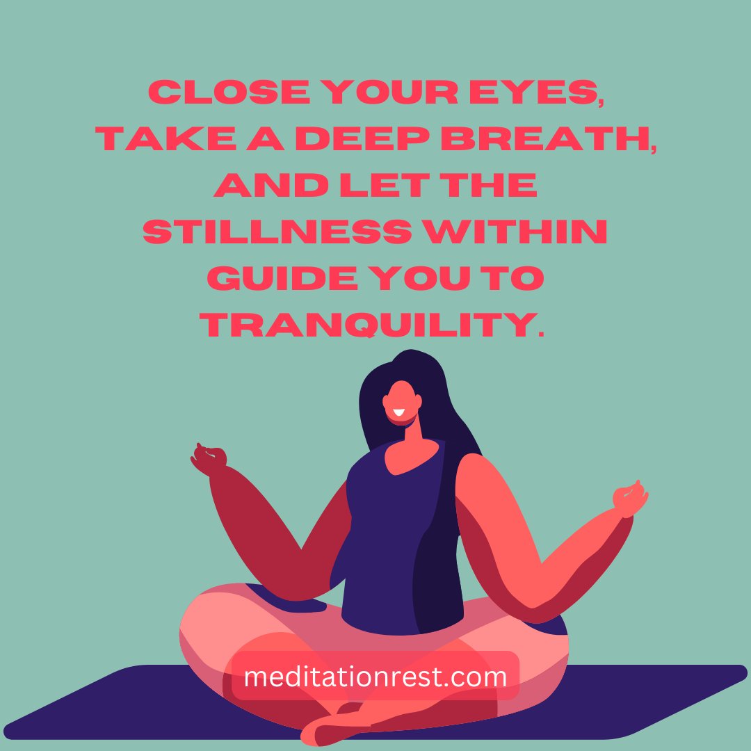 Close your eyes, take a deep breath, and let the stillness within guide you to tranquility. #innerstillness #guidedtranquility