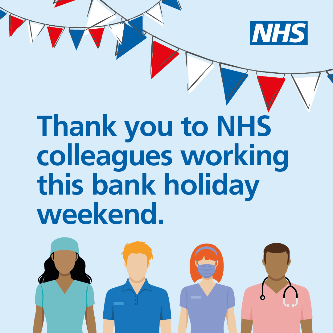 NHSLincsICB's tweet photo. A big THANK YOU to NHS colleagues working this bank holiday π #WeAreLincsNHS #LincsTogether @ULHT_News @LincsCommHealth @LPFTNHS @NHSMidlands https://t.co/LS9X0kpje3