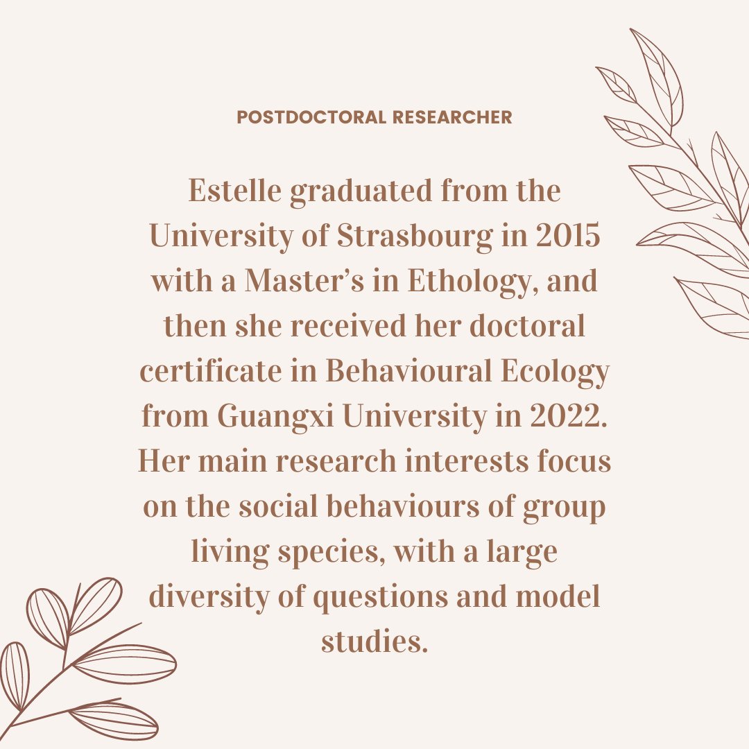 AppliedEcoLab's tweet image. Introducing a new lab member - Dr Estelle Meaux