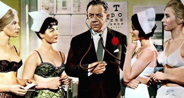 RobertWRossEsq's tweet image. It’s #SidJames Day #BankHoliday
Sidney James was born on this day, in 1913, and as it’s the #BigHelp #Out, here’s Sid helping out the #NationalHealthService in #CarryOn Regardless.
#ComedyHistorian