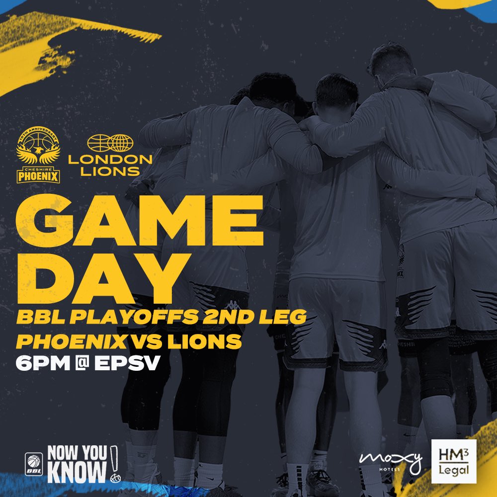 CheshireNix's tweet image. NIXNATION! Bring The Noise!!! 🔥🦁

🆚 @LondonLions 
🕕 6PM
📍 EPSV
🎟️ eventbrite.co.uk/e/628048127857

Last Home Game Of The Season, Don’t Miss Out!

#Nixnation #Britishbasketball #Nowyouknow #playoffs