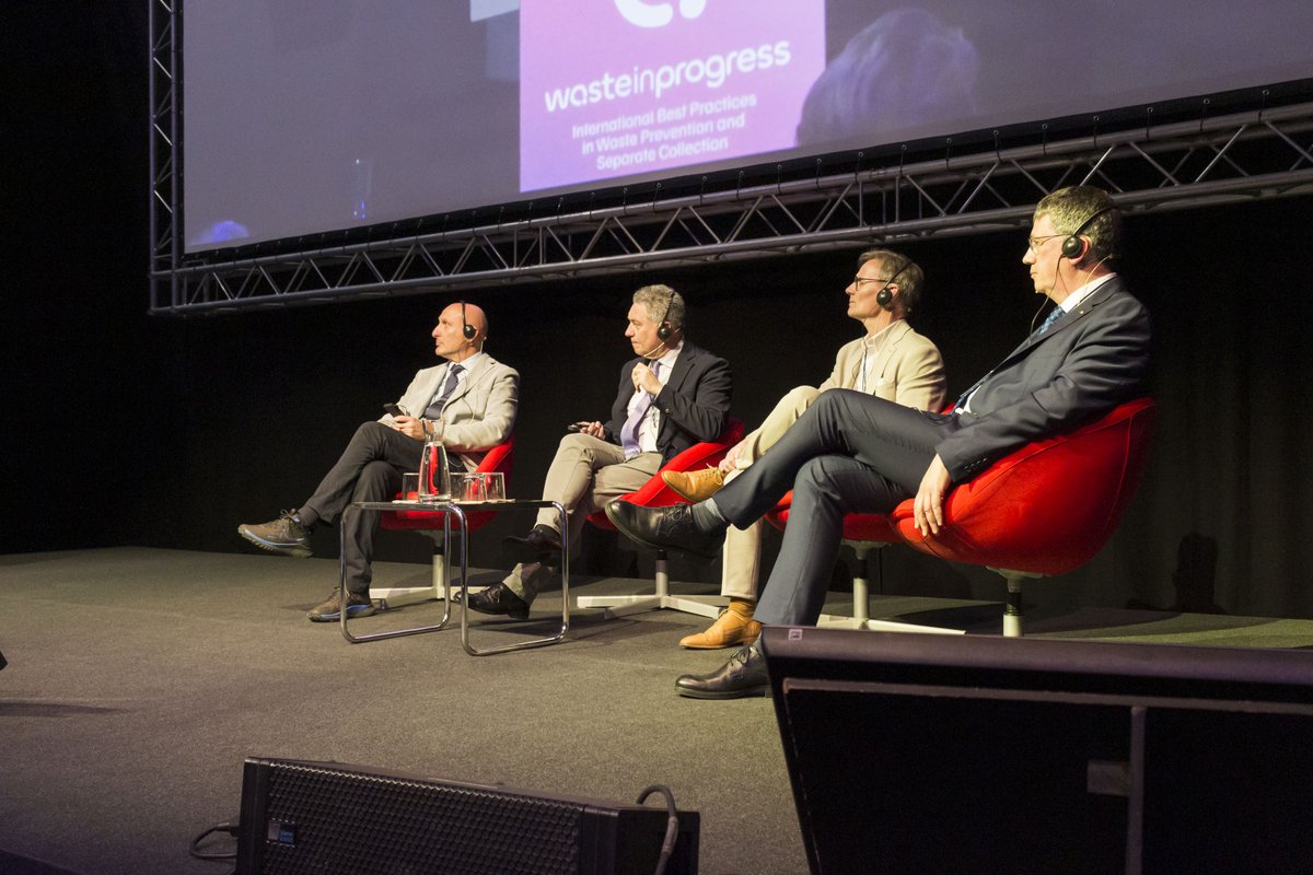 ¡The first day of #WasteinProgress was a success! 🌱 We focused on the technological opportunities and challenges in waste collection systems with user ID, and we had experts like Marco Redini, <a href="/paoloconto/">Paolo Contò</a> , Sven Peeters and Dennis Kissel.🌍