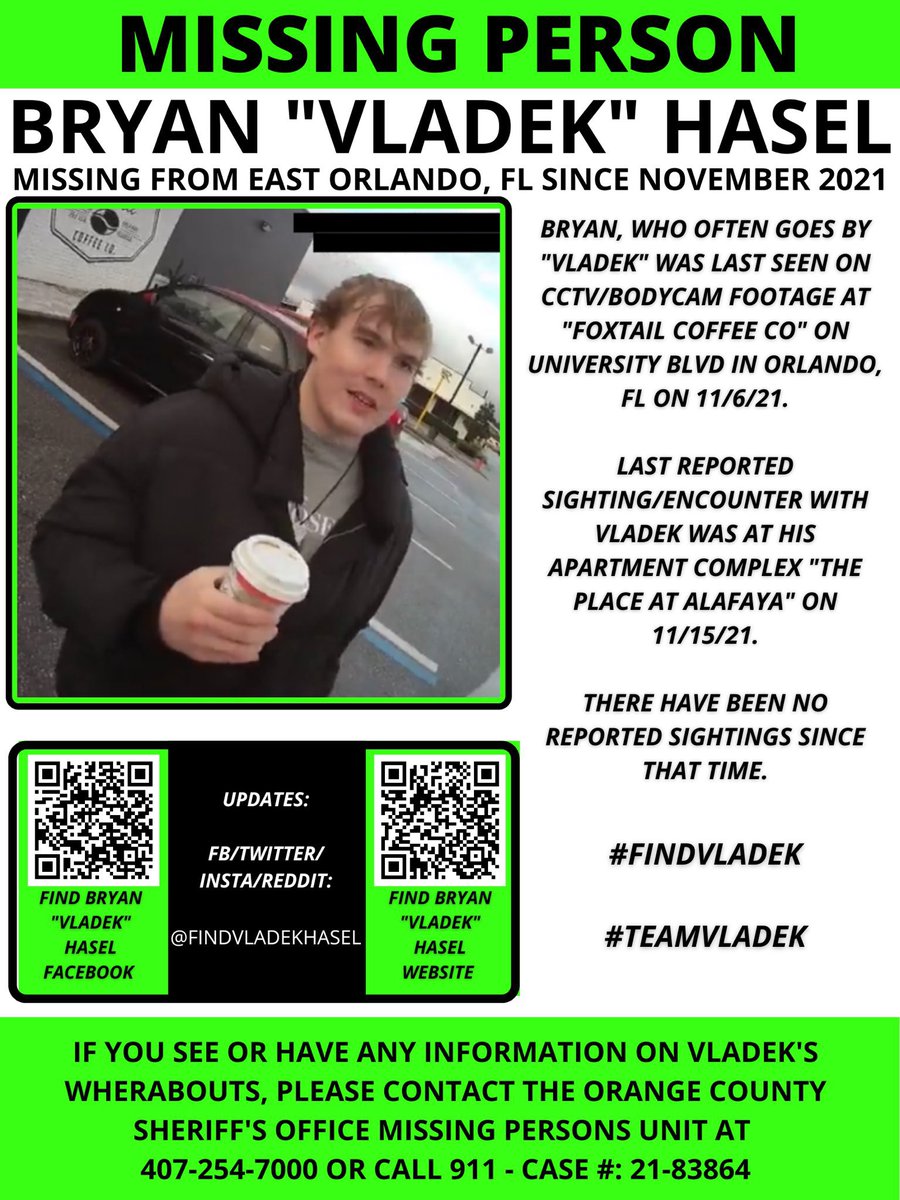 🚨 #VladekHasel is #missing from #Orlando #Florida #FindVladek  #MissingPosterMonday #MissingMonday 

Please Share!!! 🚨