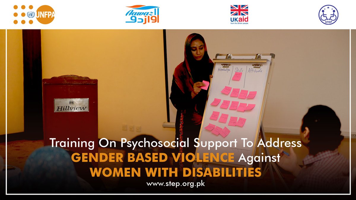STEPPakistan's tweet photo. Highlights From The Two Days Training On Psychosocial Support To Address Gender-Based Violence Against Women With Disabilities held in Islamabad on the 21st and 22nd April 2022
#STEP #STEPPakistan #UNFPA #UKAID #Disabilityrights #Womenwithdisabilities #GBV #StopGBVagainstWWD https://t.co/hMw6zKLLMA