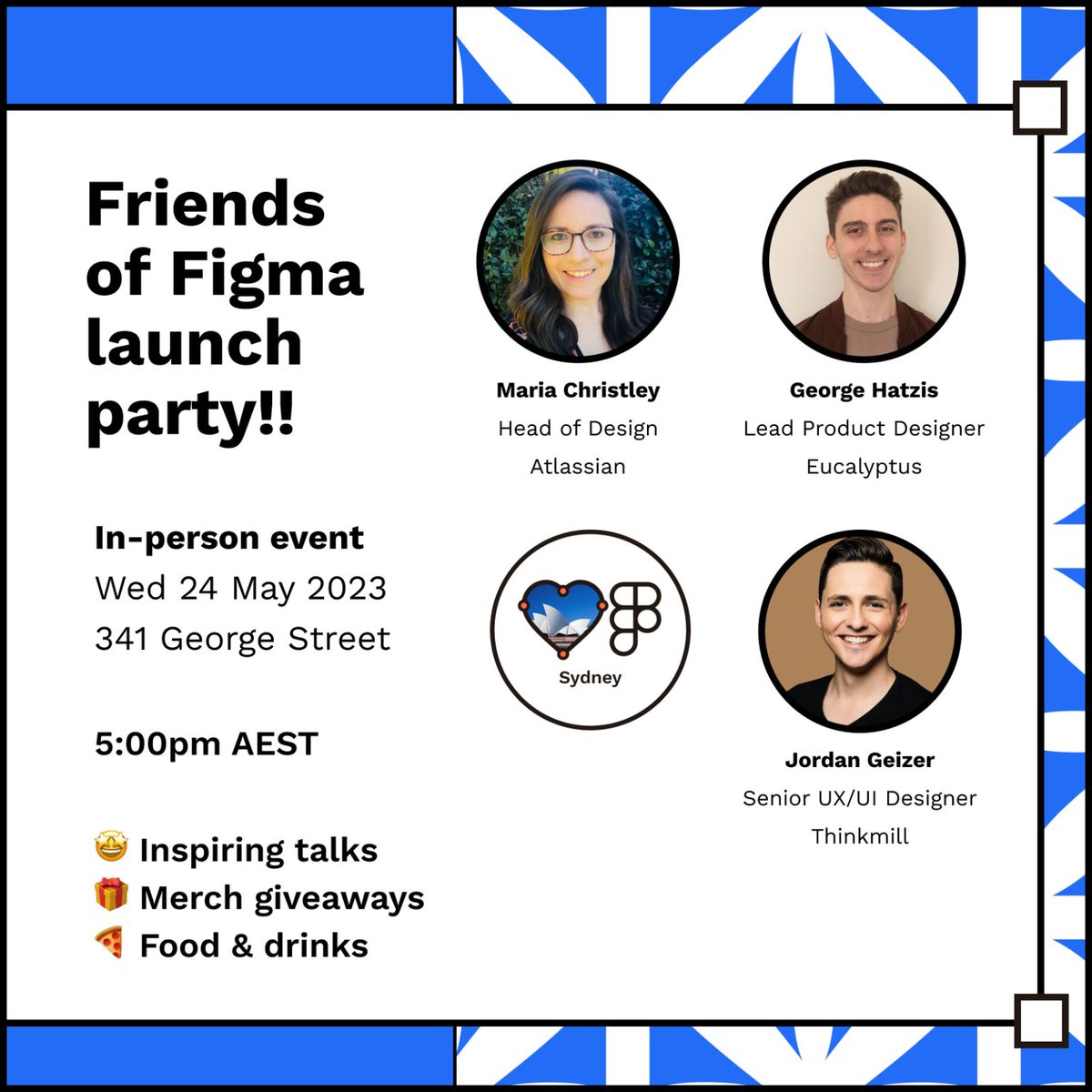 At the end of this month, I'll be speaking at the first Friends of Figma Sydney meetup! 🎉

It’s currently all booked out but you can put your name down on the waitlist here: friends.figma.com/events/details…