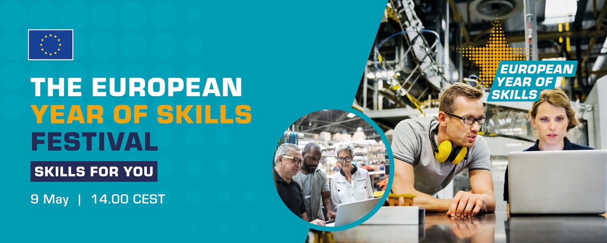 ocupaciocat's tweet photo. 👋🏼 Demà, 09 de maig, comença l'Any Europeu de les Competències #AEC 🇪🇺.

↪️ L'#AEC posarà en valor l’aprenentatge permanent i promourà el perfeccionament professional de les persones treballadores arreu de la Unió Europea.

ℹ️  https://t.co/Xrsv1jqCK5 https://t.co/159lIR3tpH