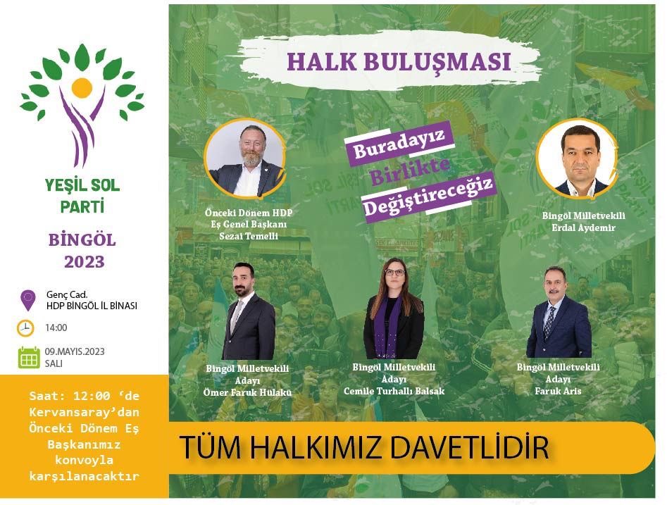 Tüm Çewlik Halkımızı Demokrasi Halayına bekliyoruz.