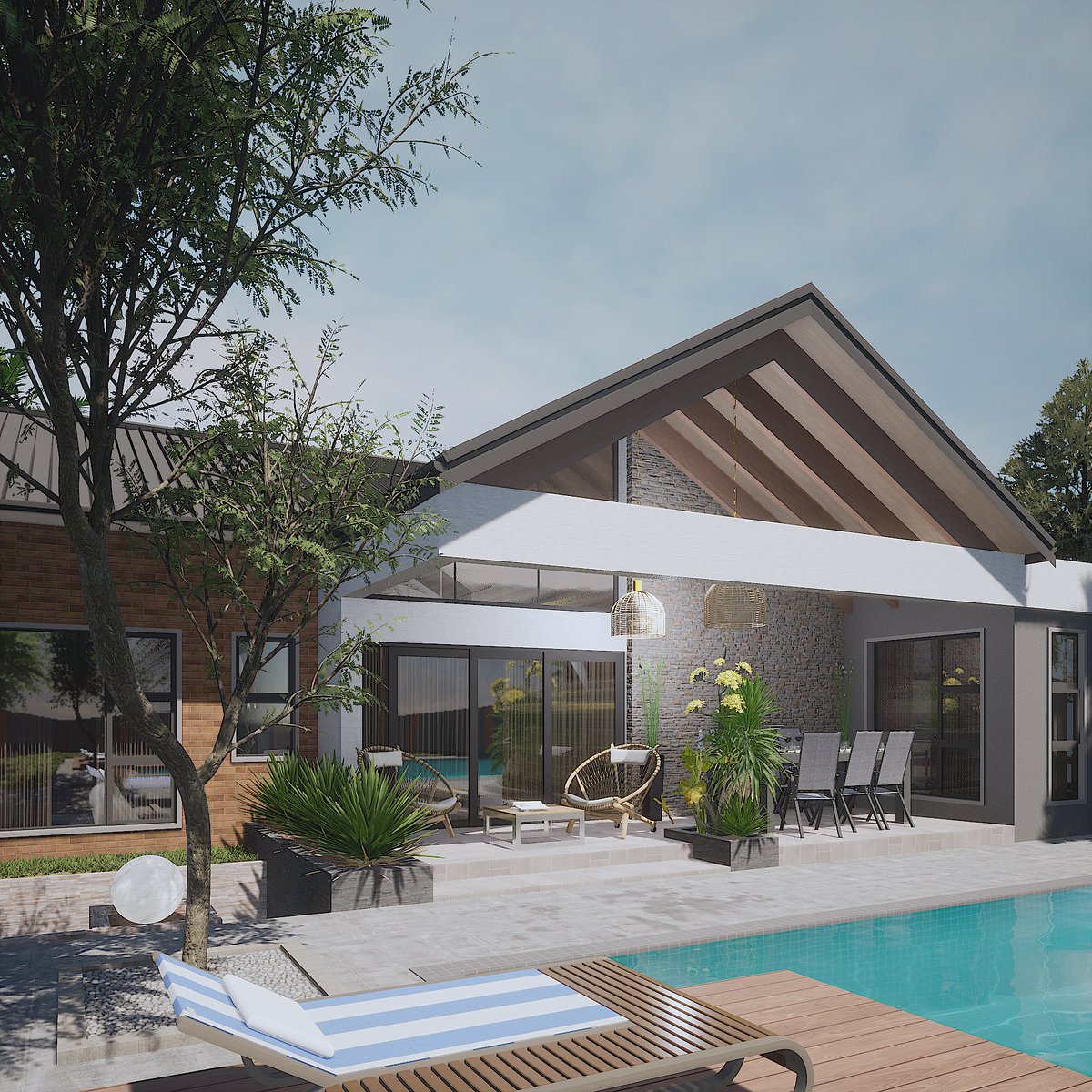 BennyTinashe's tweet photo. I’m happy to share snippets of our design intentions for a renovation project in Bluffhill, the intentions being to add a few more spaces and improve outlook. https://t.co/LO4uC8VRg2