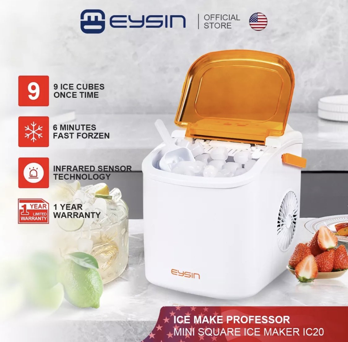 Lourme25's tweet image. Check out EYSIN IC20 Automatic Ice Maker Machine Fast Portable Household Intelligent Ice Cube Maker. 😍😍😍
#icemakermachine #parasamainitnapanahon 

Buy here👉: invl.io/clieefc