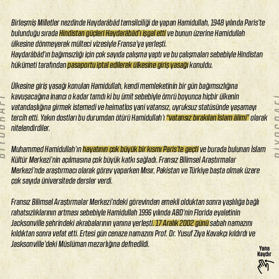 SonSefine's tweet photo. 📍Çağdaş Bir İslam Alimi: #MuhammedHamidullah https://t.co/Iauv89eF9D