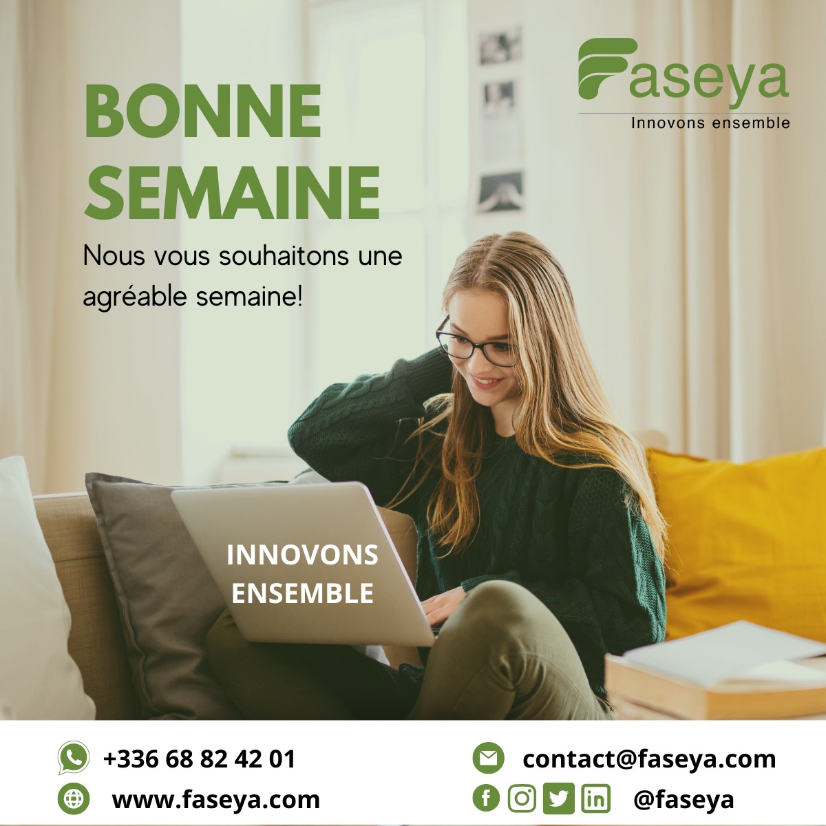 FASEYA2023's tweet photo. 🟢 𝗡𝗼𝘂𝘀 𝘃𝗼𝘂𝘀 𝗲𝗻𝗰𝗼𝘂𝗿𝗮𝗴𝗲𝗼𝗻𝘀 à 𝗰𝗼𝗻𝘁𝗶𝗻𝘂𝗲𝗿 à 𝘁𝗿𝗮𝘃𝗮𝗶𝗹𝗹𝗲𝗿 𝗮𝘃𝗲𝗰 𝗽𝗮𝘀𝘀𝗶𝗼𝗻, 𝗱é𝘁𝗲𝗿𝗺𝗶𝗻𝗮𝘁𝗶𝗼n et engagement 

𝗕𝗼𝗻𝗻𝗲 𝘀𝗲𝗺𝗮𝗶𝗻𝗲 à 𝘁𝗼𝘂𝘀 !

👉Plus d'informations
🌐 https://t.co/v75VKWdPn3

 #faseya #happyweek https://t.co/kXKSvRw9P9