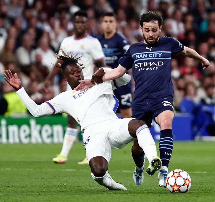 theMadridZone's tweet image. 🗣️ Bernardo Silva: “If Real Madrid didn't have Modric, Kroos, Vinicius or Benzema, they wouldn’t win anything, because the shirt doesn't do anything by itself.” @diarioas