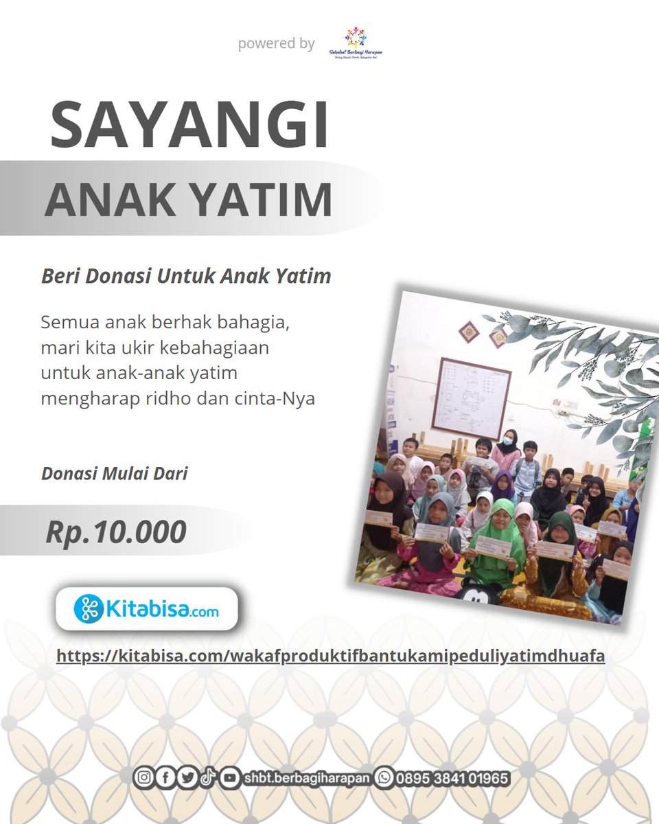 shbt_berbagi's tweet photo. WAKAF TERBAIK ! https://t.co/D5Wy2LU0Ya