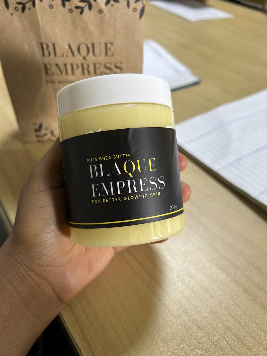 Brian was tired of me tapping his shea butter so he got me my own Blaque Empress 🤣. 

I love how it smells 😩.