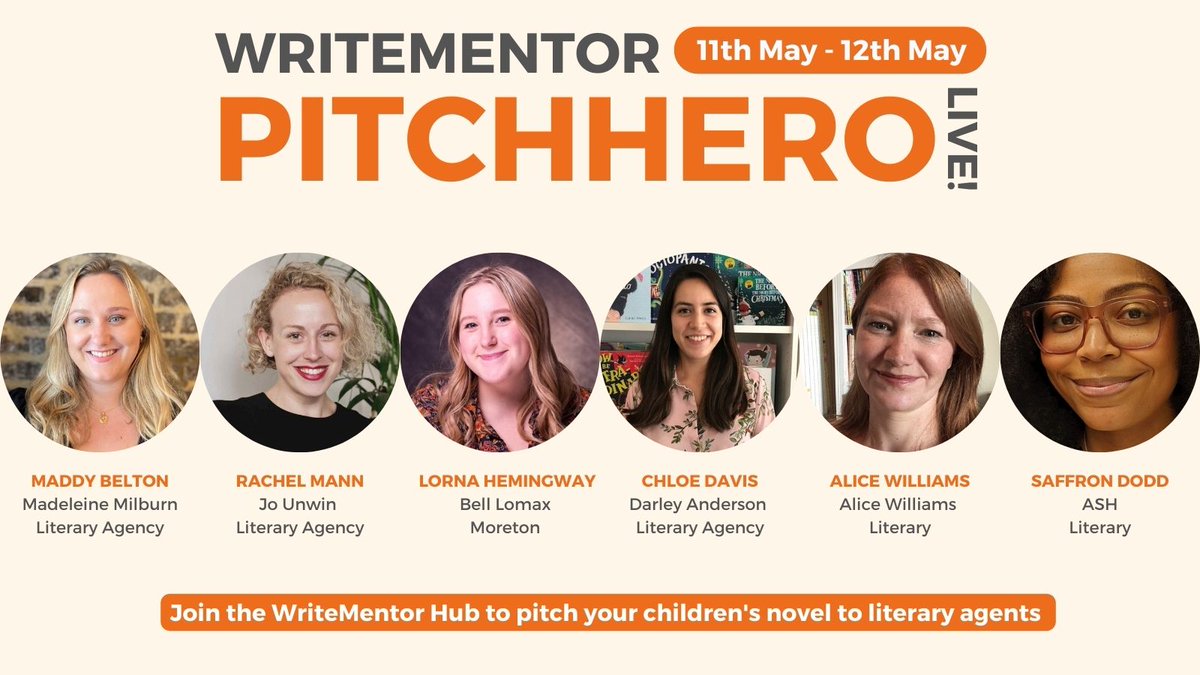 #kidlit #writers, want to pitch your book to agents? 

Take part in PitchHero Live between 11th &amp; 12 May✨ Like a Twitter pitch party, but with far fewer participants, so a better chance to be noticed by agents. Join the Hub to pitch + access more events↪️bit.ly/3UaiT43