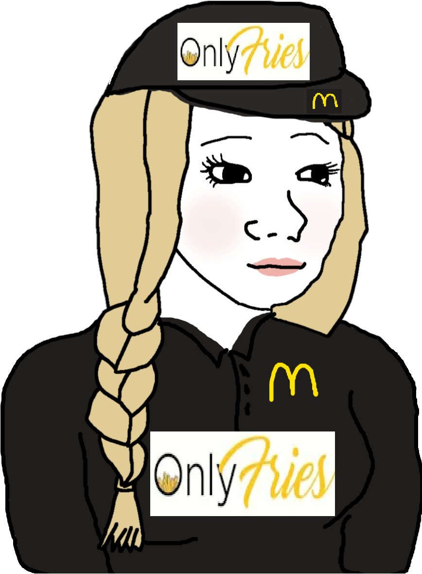 mcdcoineth's tweet photo. Meet our Employee of the Month : From OnlyFans to OnlyFries Angela has slowly climbed the ranks!

$JEFF get back from this millionaire vacation and get to work, Angela needs help! https://t.co/jXg0bFXVG5