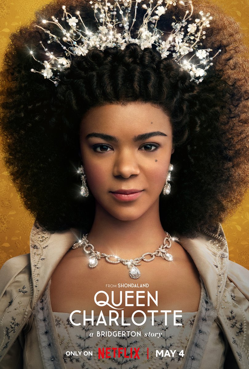 TaiAbrams's tweet photo. Queen Charlotte and King George are officially my favorite couple in the Bridgerton franchise. The love story between these two is absolutely epic. Can we talk about Queen Charlotte's monologue? Like wow! "Love is a choice." So much truth! #QueenCharlotte 👑 https://t.co/FyLKG7nSxd