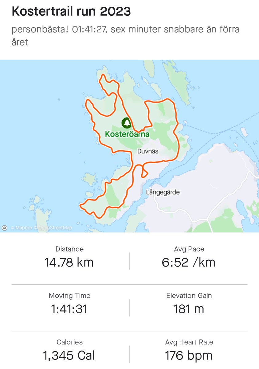 för andra året i rad sprang jag koster trail! fantastiskt lopp med lika bra väder, och sveriges västligaste lopp! arrangerat av <a href="/DrUEriksson/">Ulf Eriksson</a> :D