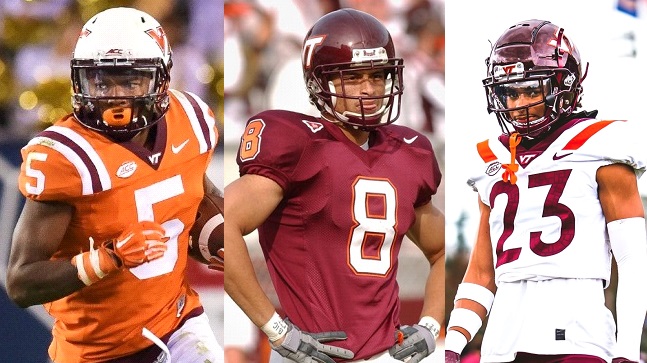 Bluegrass504's tweet photo. Today's #Hokies π date is:
Cam Phillips / Vincent Fuller / Mansoor Delane
#MarylandHokies π¦ #MD2VT https://t.co/8tPOmjNli3