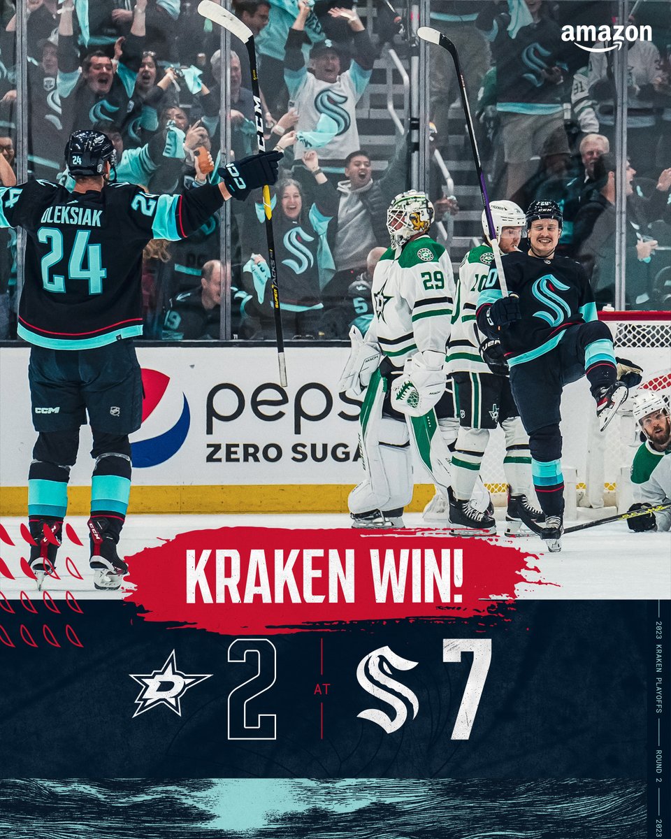 SeattleKraken's tweet image. SUNDAY DUB ✅

2-1 SERIES LEAD ✅