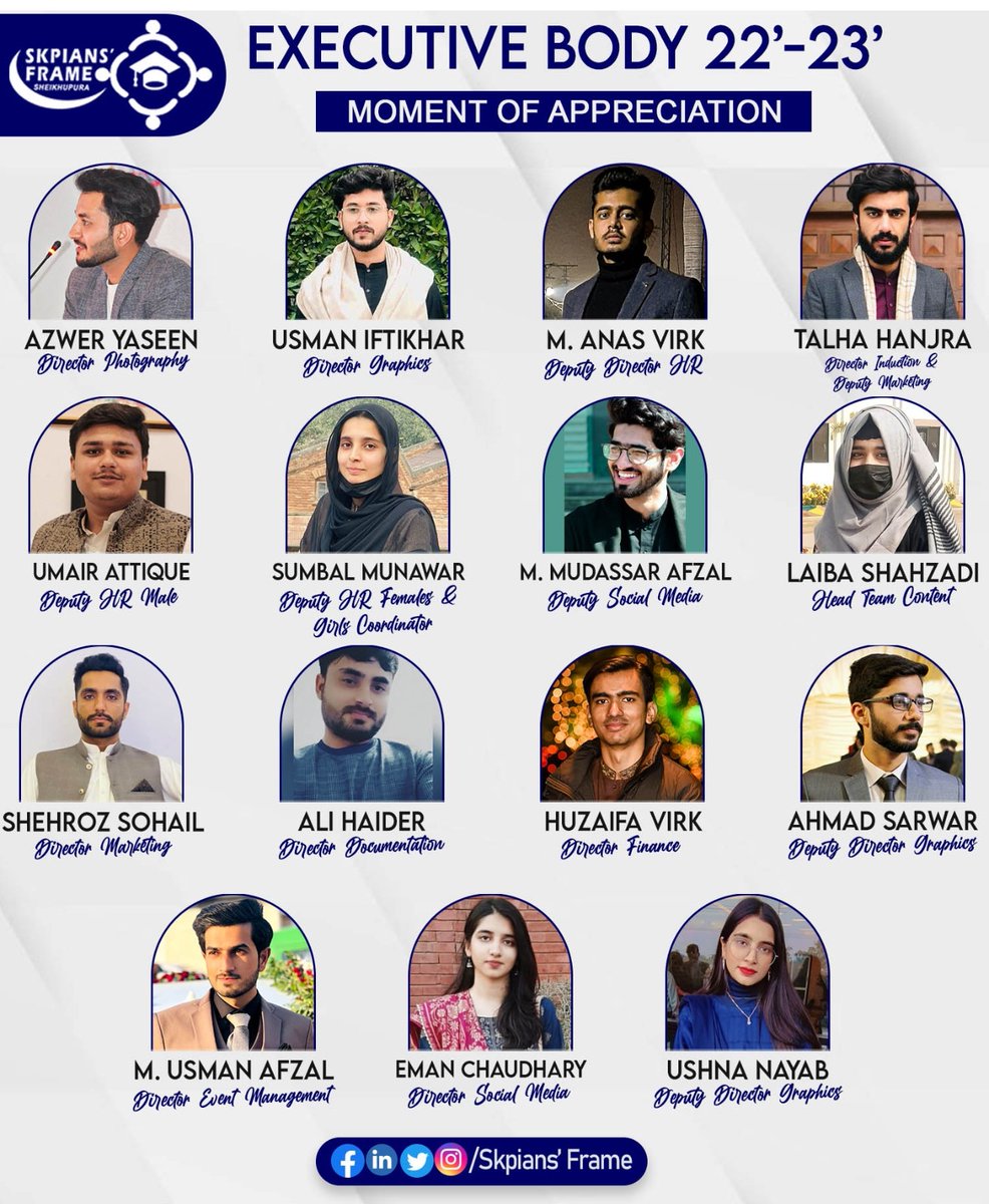SkpiansFrame's tweet photo. Great leaders are like strong roots that anchor the tree of progress, providing a stable foundation for growth and prosperity.
Let's take a moment to appreciate the dedicated directors of SKPIANS'FRAME.
#SKPIANSFRAME
#letsbuildyouth
#appreciationpost
#sheikhupura https://t.co/HC6Aci7N3M
