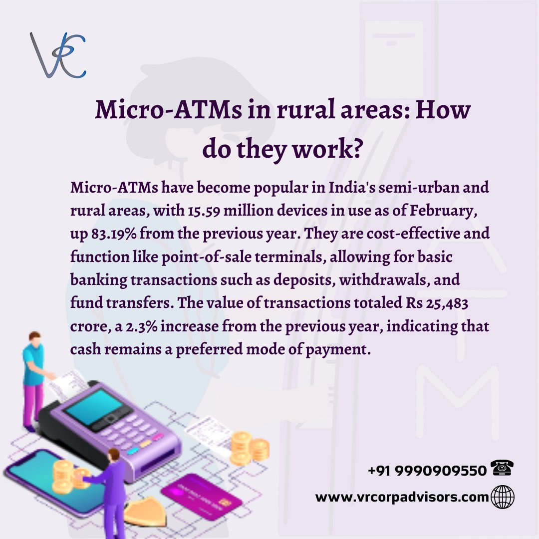Micro-ATMs in rural areas: How do they work? 

buff.ly/3VIwiRz 

#MicroATMs #RuralBanking #FinancialInclusion #PointOfSale #BasicBanking #CostEffective #CashTransactions #India #BankingTechnology