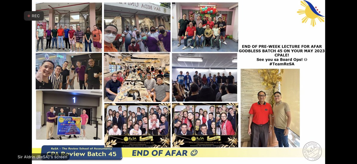sgsc_cpa's tweet photo. Done na magbanlaw sa AFAR, sampay na after lunch.
Thank you, Sir @iamjohnaldrin and Sir Dayaf. ❤️❤️❤️

#CPATitleSoon #CPAMay2023 #Batch45 #CentennialCPA https://t.co/uXq8gK31pa