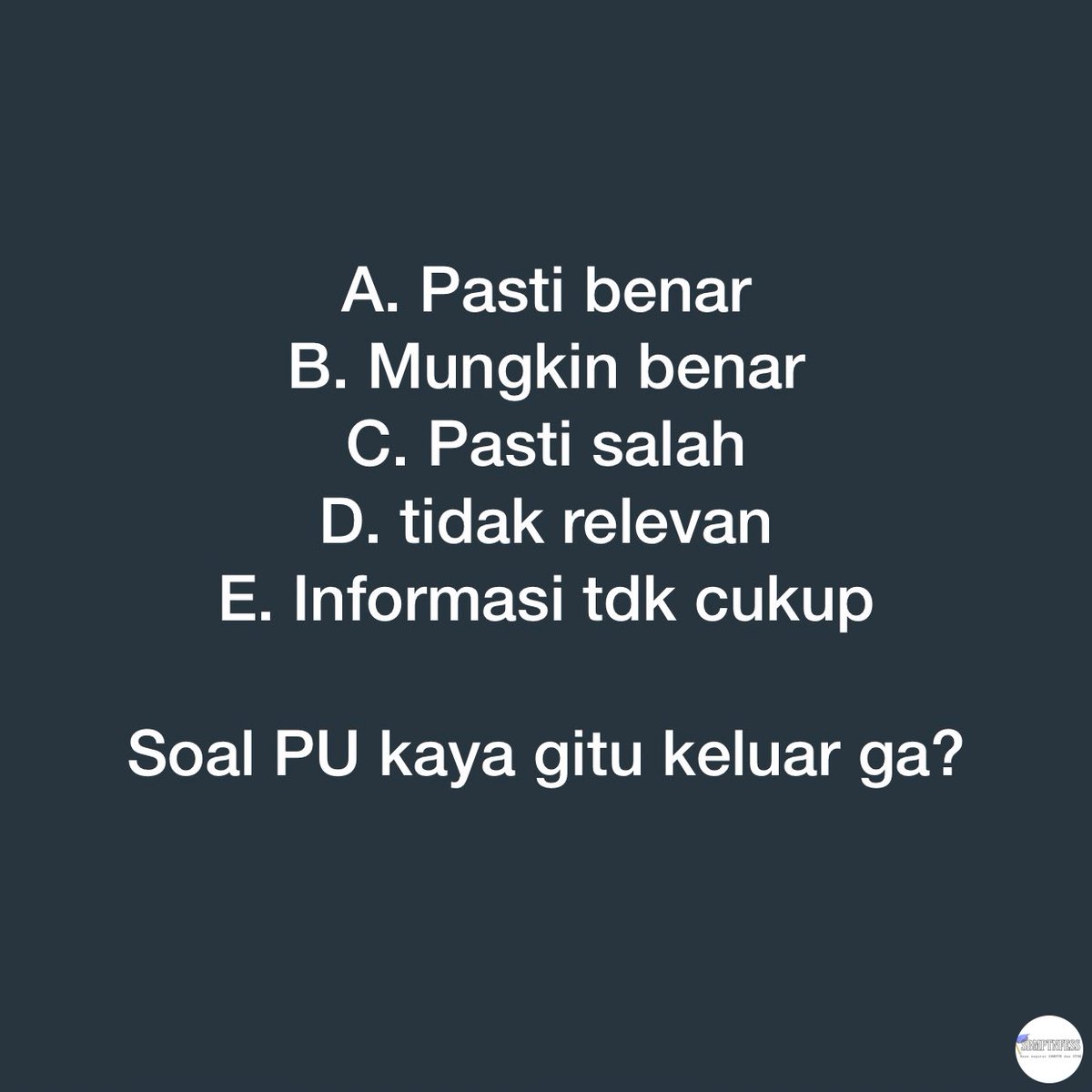 sbmptnfess's tweet photo. 🧑‍🎓 Boleh review susah/gampangnya juga guysss. TIA! https://t.co/3X6irM18j1