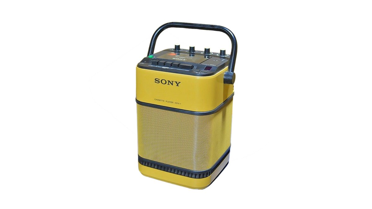 In 1982, Sony released the KPX-1 Karaoke Land, a portable outdoor