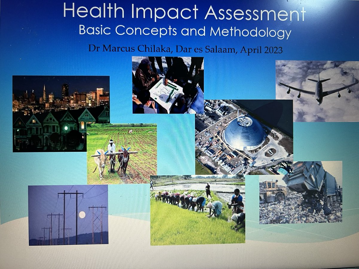machilaka's tweet photo. During a visit of my team from the university of Bradford to the University of Dar es Salaam, Tanzania, I made a presentation on using health impact assessments (HIA) as a tool to enhance Health in All Policies (HiAP). I have done similar training in Zambia, Nigeria and Sudan. https://t.co/wm33lDUj4V