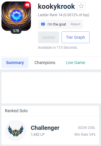 I'm LFT this summer split. I'd appreciate all tryouts for NACLQ/NACL. I want to showcase my skill

- New to comp but still the goat
- Name any top laner, I've gapped them
- Rank 1 soon

op.gg/summoners/na/k…
Contact me through DMs or on Discord Krook#0941